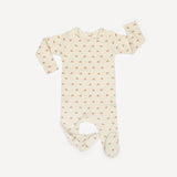 MINI CAR PATTERNED FOOTIE BABY BOY
