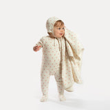 MINI PERFUME PATTERNED FOOTIE BABY GIRL COMPLETE SET