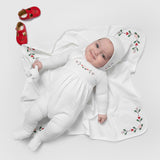 FLOWERY BABYGROW BOY