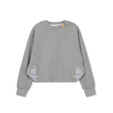 DOUBLE BOW BEAUTY CROP TOP GREY