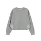 DOUBLE BOW BEAUTY CROP TOP GREY