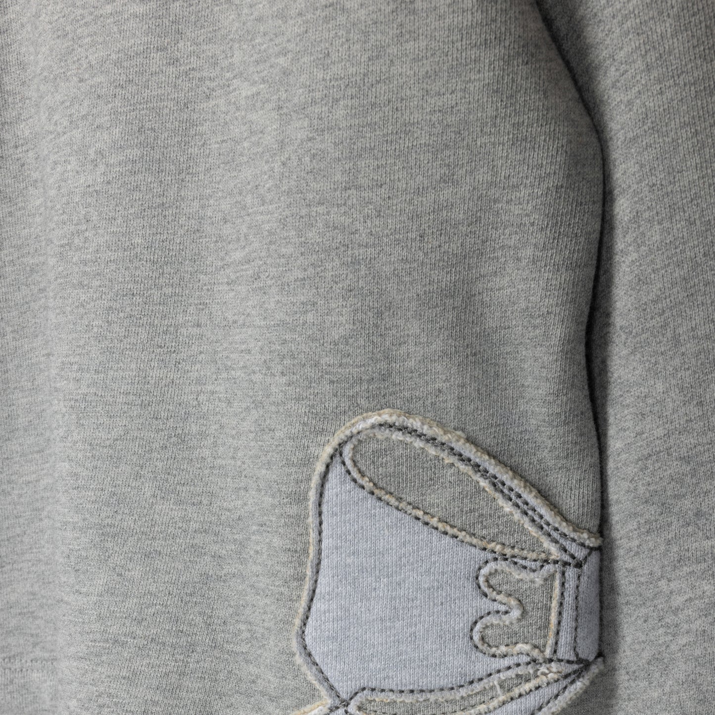DOUBLE BOW BEAUTY CROP TOP GREY