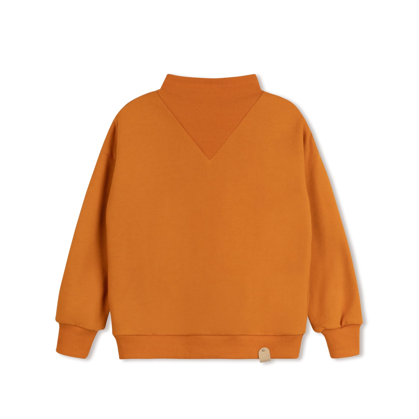 CLASSIC WARM NECK-SWEAT TOP RUST