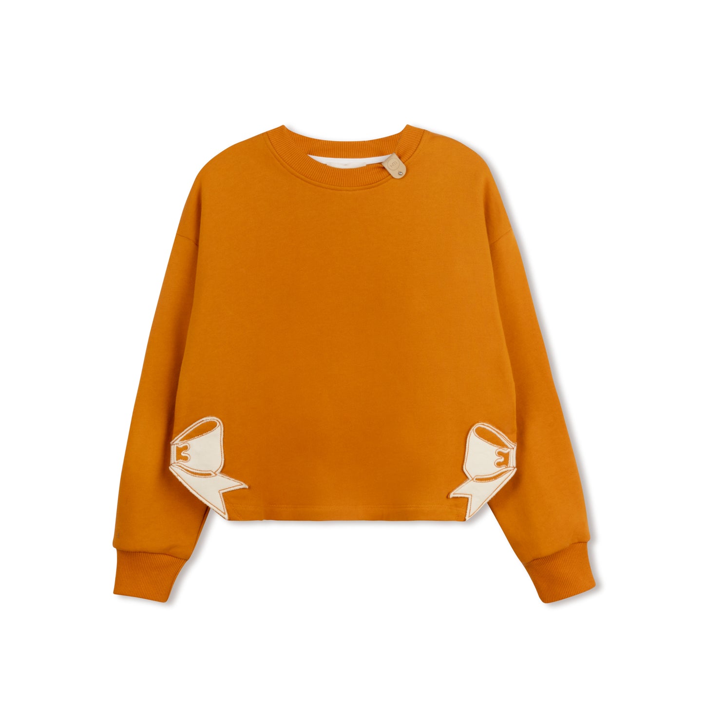 DOUBLE BOW BEAUTY CROP TOP RUST