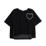 TEENS VELVET LOOSE TOP AND DRESS SET