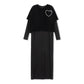 TEENS VELVET LOOSE TOP AND DRESS SET