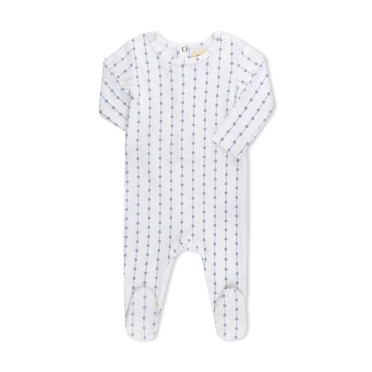 STAR STRIPED FOOTIES SET WHITE