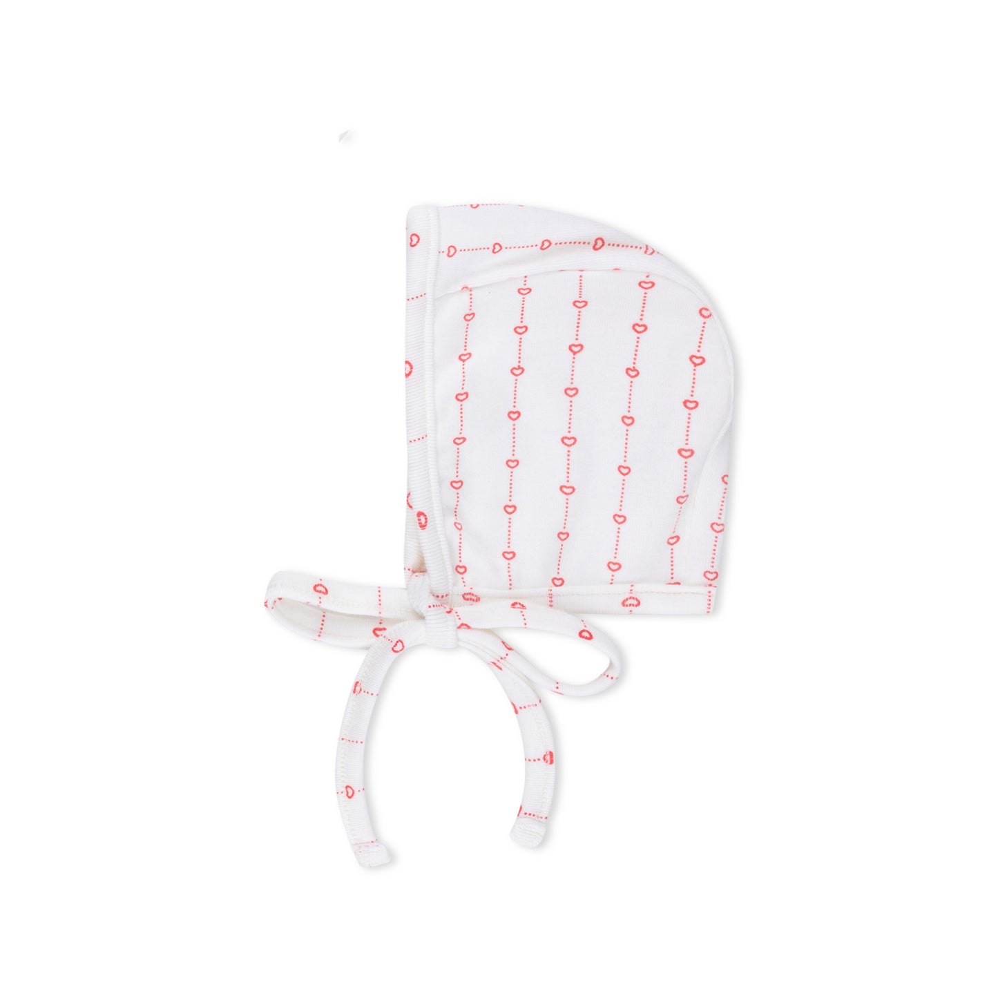 HEART STRIPED FOOTIE SET WHITE