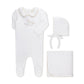 VINTAGE EMBROIDERED HORSE FOOTIE SET