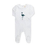 FLOCKING FLAMINGO FOOTIE SET TEAL