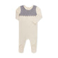 SCUBA CONTRAST OVERLAY FOOTIE SLATE BLUE