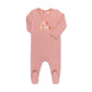 ME TIME APPLIQUE FOOTIE PINK