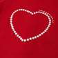PEARL HEART LOUNGE SET RED