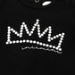 PEARL CROWN LOUNGE SET BLACK