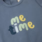 ME TIME APPLIQUE FOOTIE BLUE