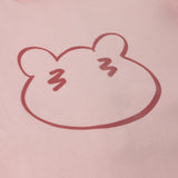 SCRIBBLE BEAR FACE FOOTIE + HAT PINK