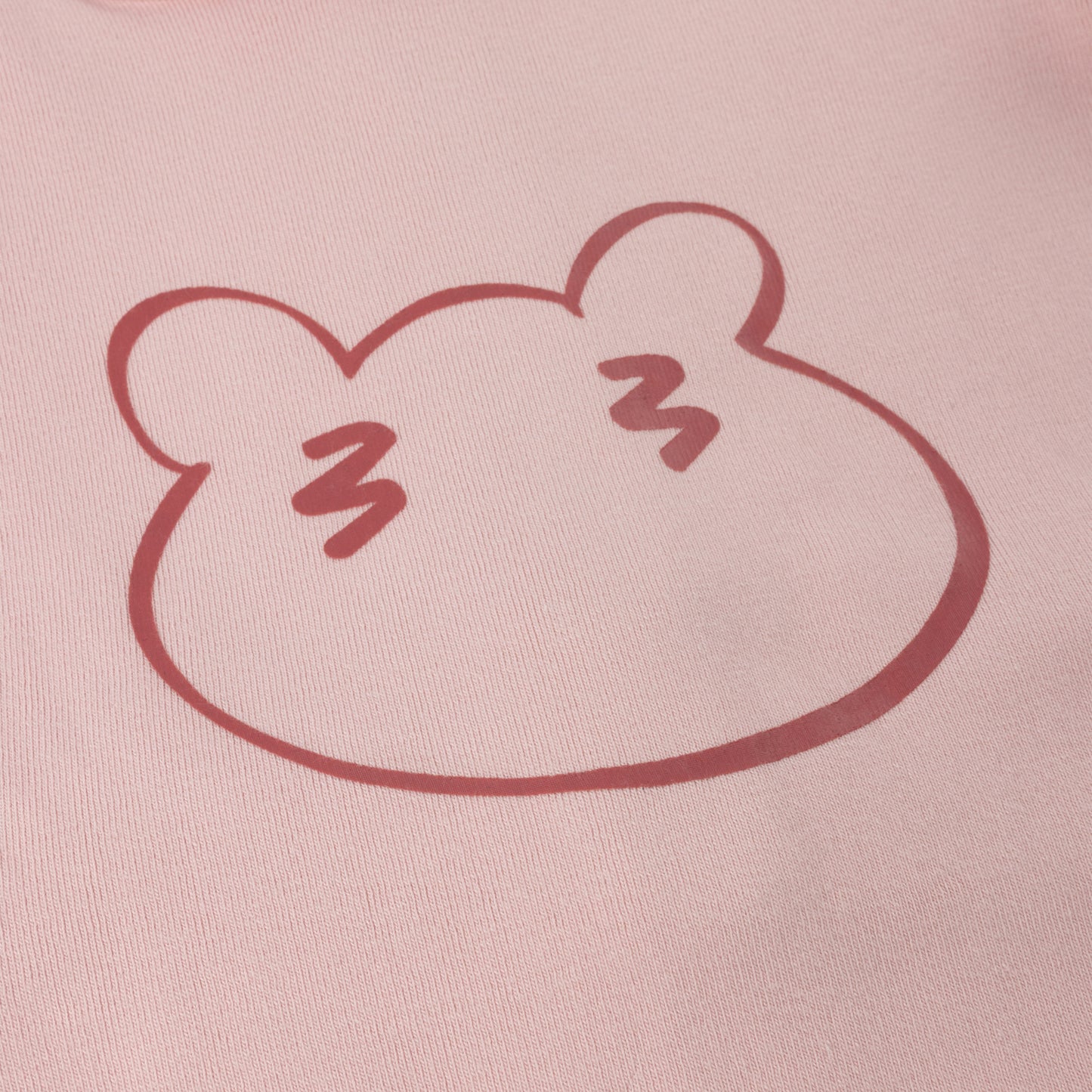 SCRIBBLE BEAR FACE FOOTIE SET PINK