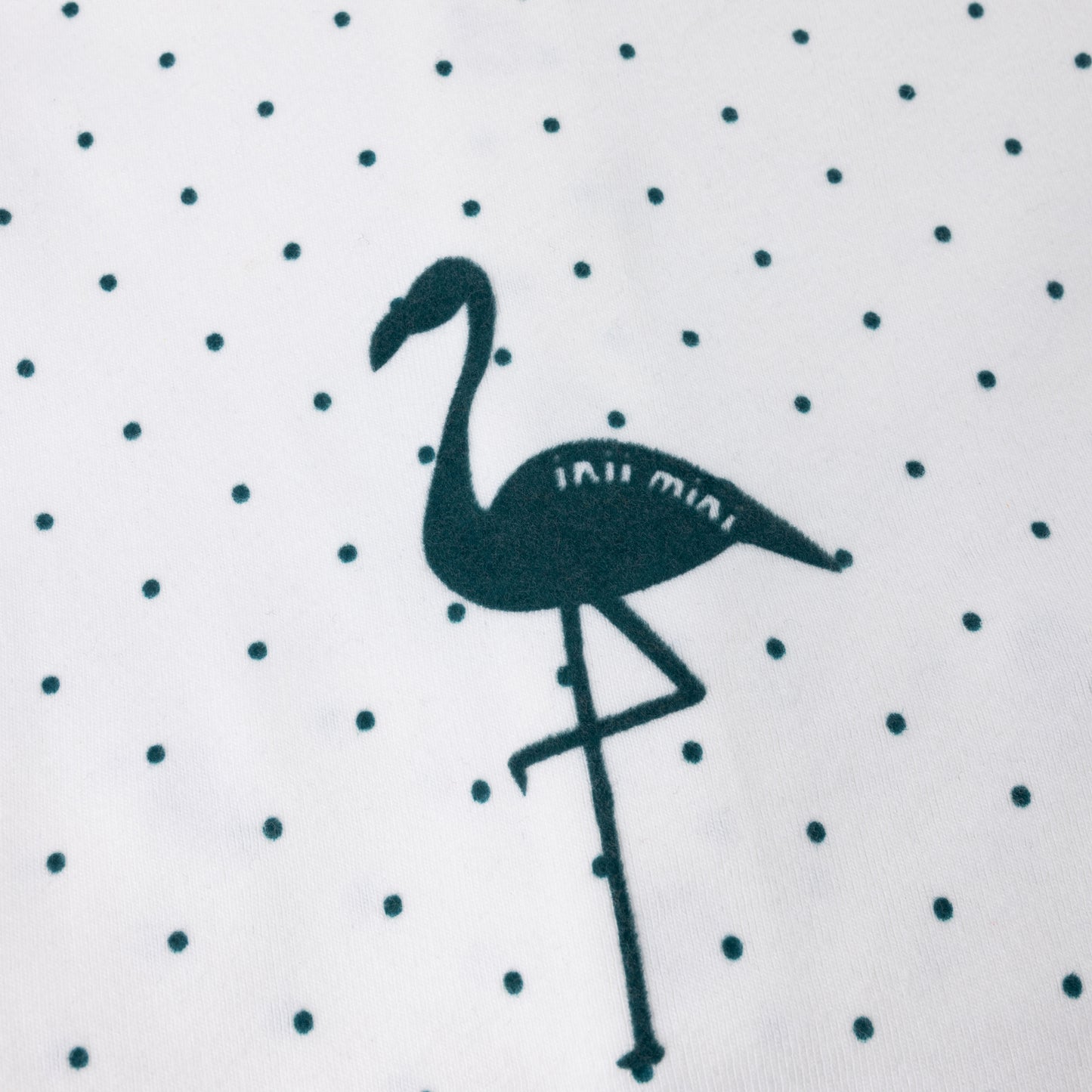 FLOCKING FLAMINGO FOOTIE + HAT TEAL