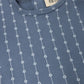 STAR STRIPED FOOTIE + HAT BLUE