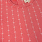 HEART STRIPED FOOTIE CORAL