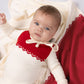 SCUBA CONTRAST OVERLAY FOOTIE SET RED
