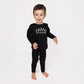 PEARL CROWN LOUNGE SET BLACK