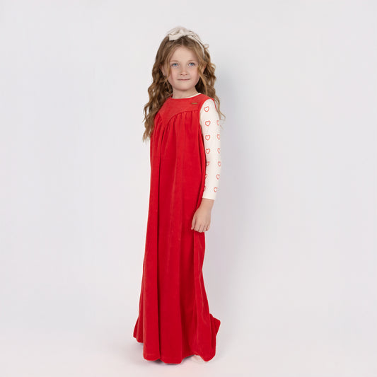 SO LOVED MAXI OVERDRESS SET RED