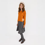 DOUBLE BOW BEAUTY CROP TOP RUST