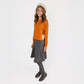 DOUBLE BOW BEAUTY CROP TOP RUST