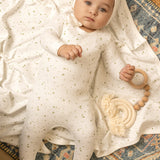 DAP DAPPLED FOOTIE SET BABY BOY