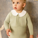 KNITTED SAGE GREEN 3 PC SET BABY BOY