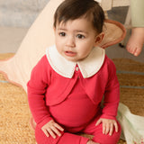 KNITTED HOT PINK 3 PIECE SET BABY GIRL