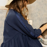 LOGO RIBBON SUPER LOOSE  GIRLS MAXI