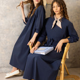 LOGO RIBBON SUPER LOOSE  GIRLS MAXI