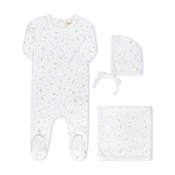 DAP DAPPLED FOOTIE SET BABY BOY