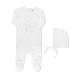 DAP DAPPLED FOOTIE SET BABY BOY