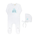POPPY SANDCASTLE FOOTIE SET BABY BOY