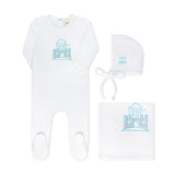 POPPY SANDCASTLE FOOTIE SET BABY BOY