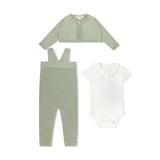 KNITTED SAGE GREEN 3 PC SET BABY BOY