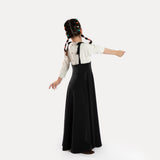 SCUBA COMBO MAXI DRESS