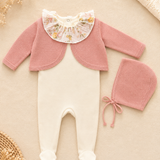 LIBERTY BRIONY JANE RUFFLED FOOTIE SET BABY GIRL