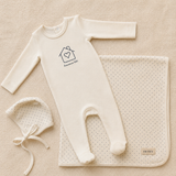 WELCOME HOME BABY BOY FOOTIE SET