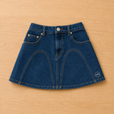 DENIM A LINE SKIRT