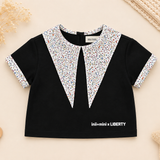 LIBERTY ING BRITS FLORAL COLLAR CROP TOP