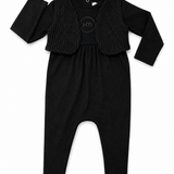 FAUX KNITTED RUMBA OVERALL SET TODDLER GIRL