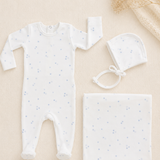 HAND DRAWN STARS FOOTIE SET BABY BOY