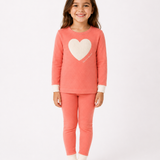 HEART APPLIQUÉ GIRLS PAJAMA