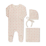 NAUTICAL PATTERNED FOOTIE SET BABY GIRL