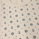 NAUTICAL PATTERNED FOOTIE SET BABY BOY