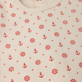 NAUTICAL PATTERNED FOOTIE SET BABY GIRL